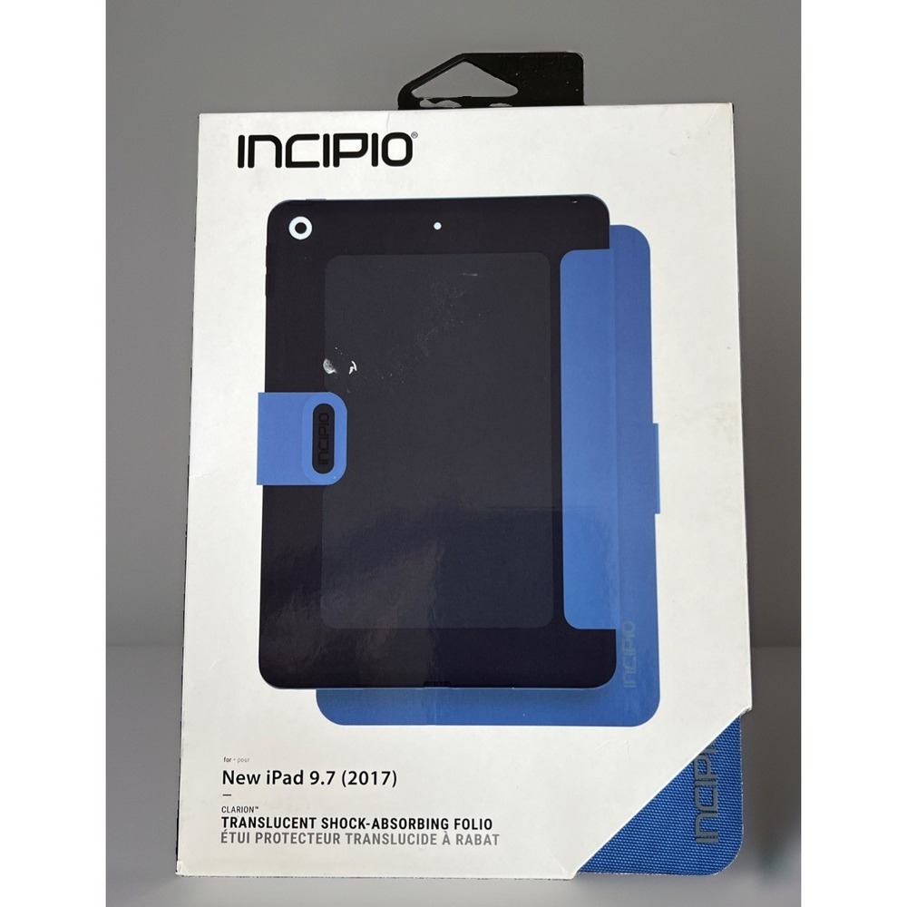 Incipio Clarion Folio Case iPad 9.7 2017 IPD-387-BLU Blue New Sealed